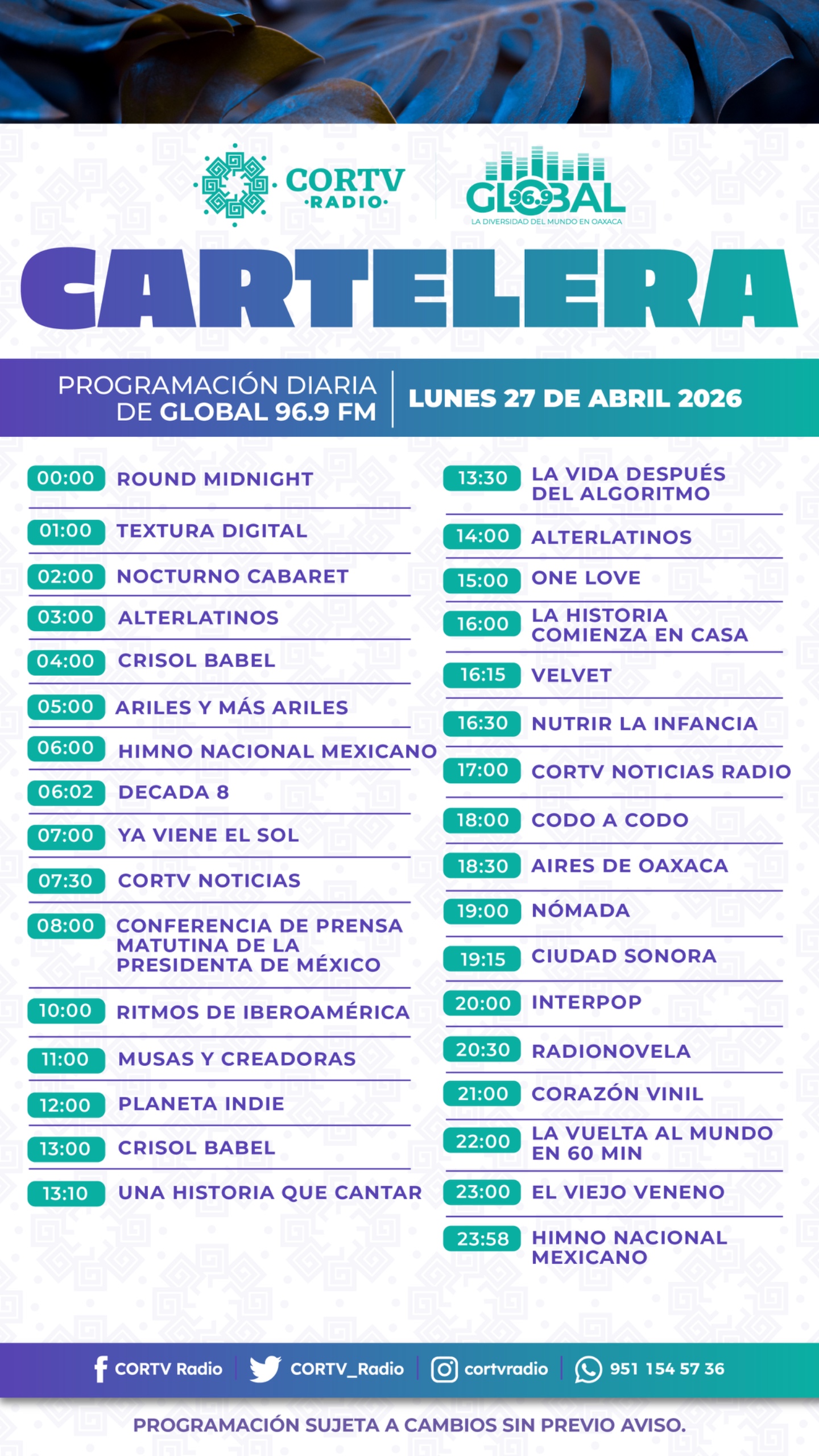 27 DE ABRIL DEL 2026