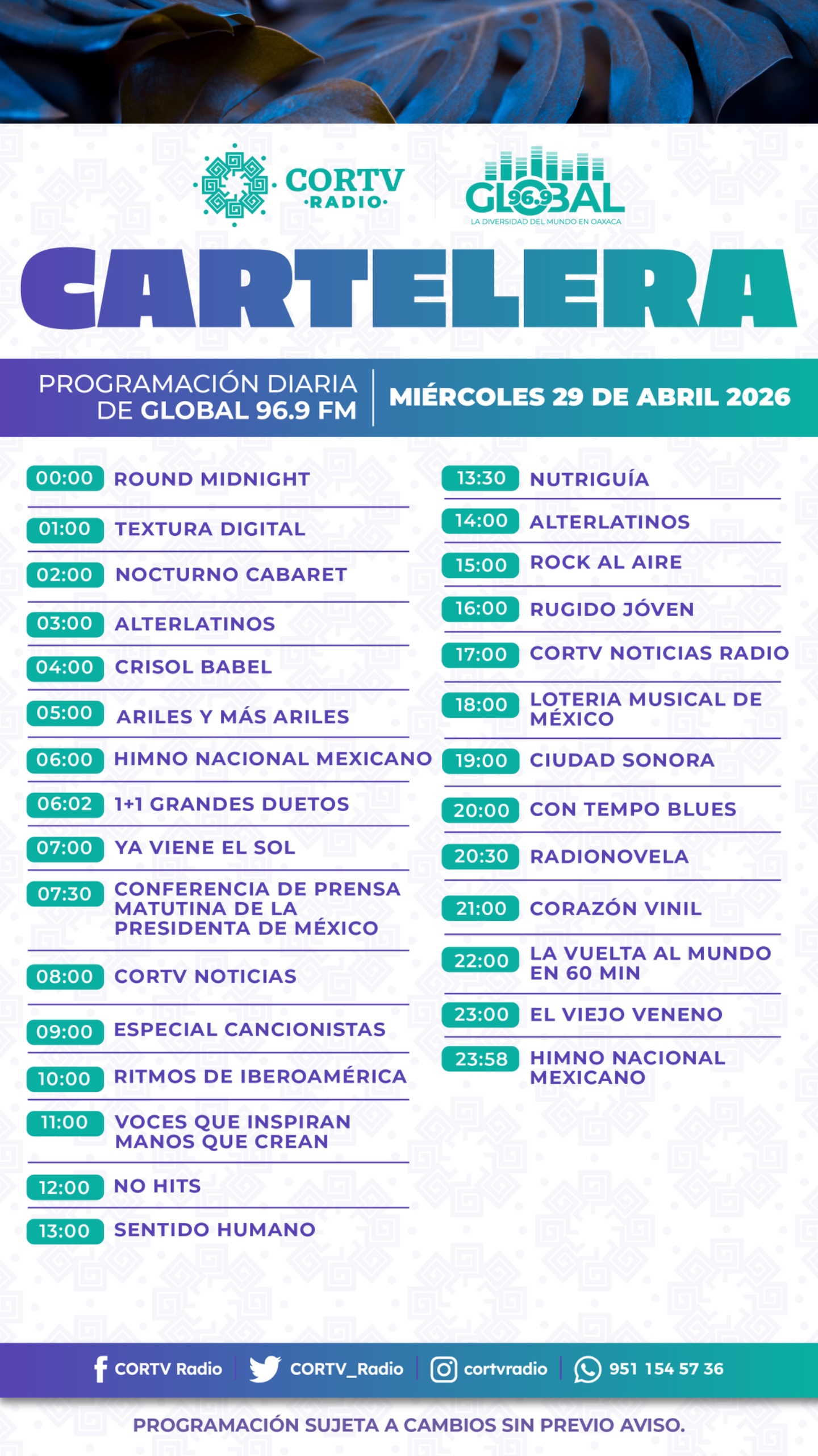29 DE ABRIL DEL 2026