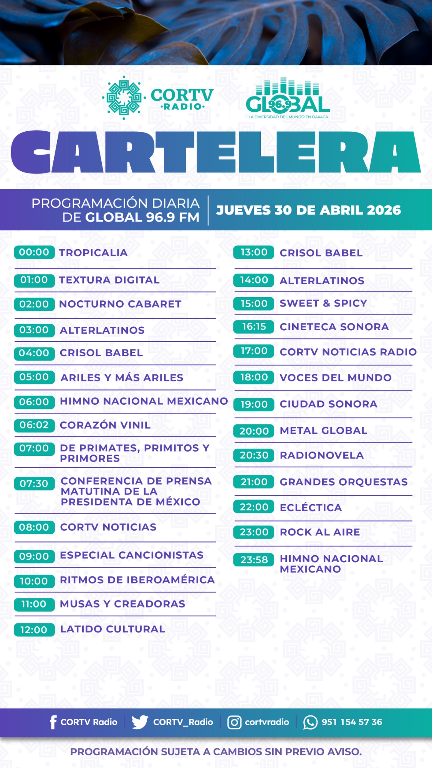 30 DE ABRIL DEL 2026