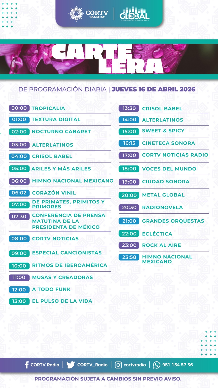 16 DE ABRIL DEL 2026