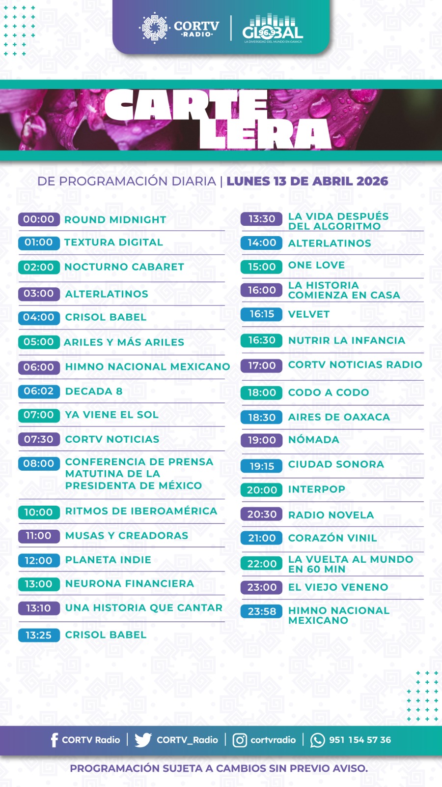 13 DE ABRIL DEL 2026