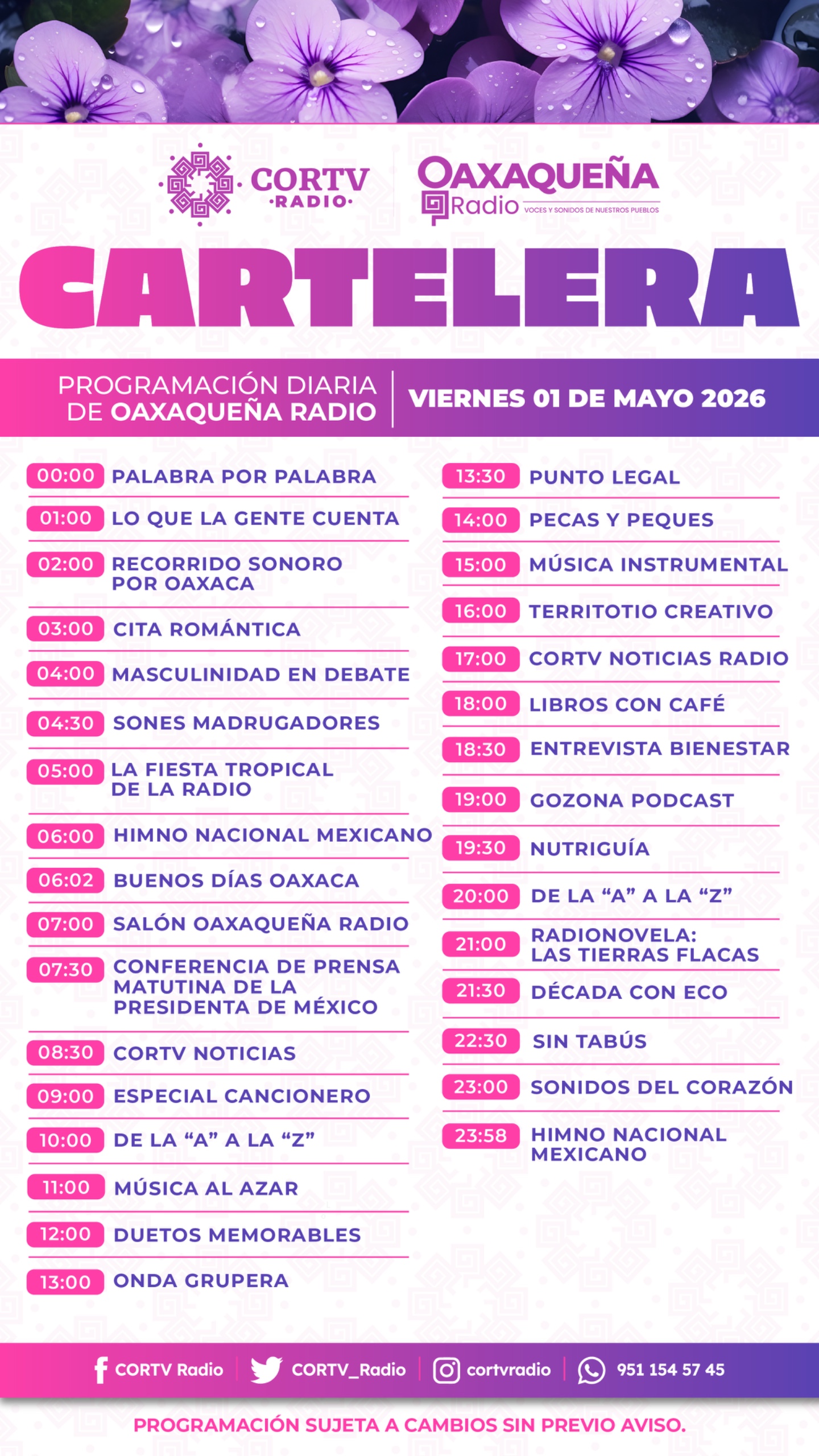01 DE MAYO DEL 2026