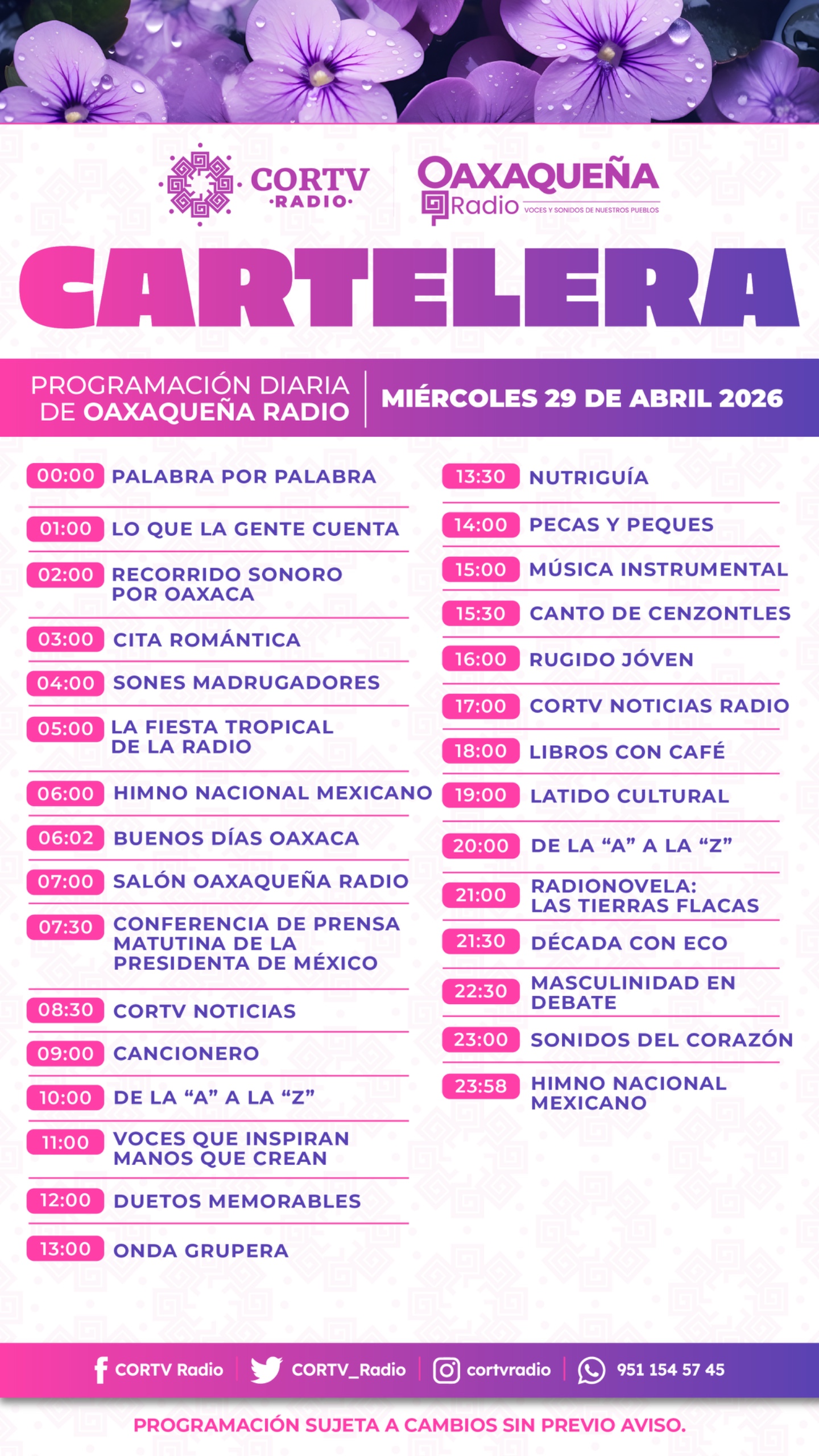 29 DE ABRIL DEL 2026