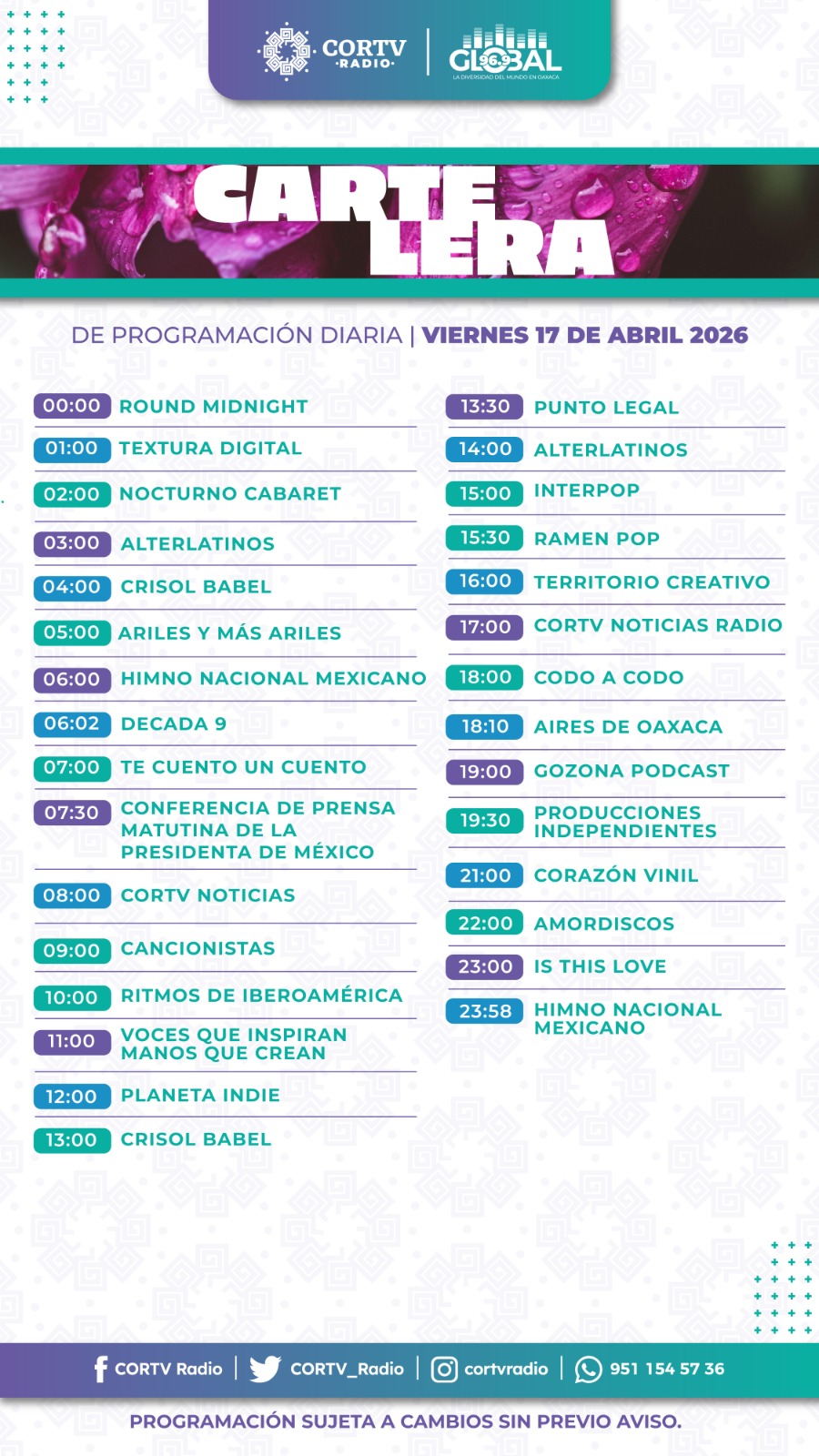 17 DE ABRIL DEL 2026