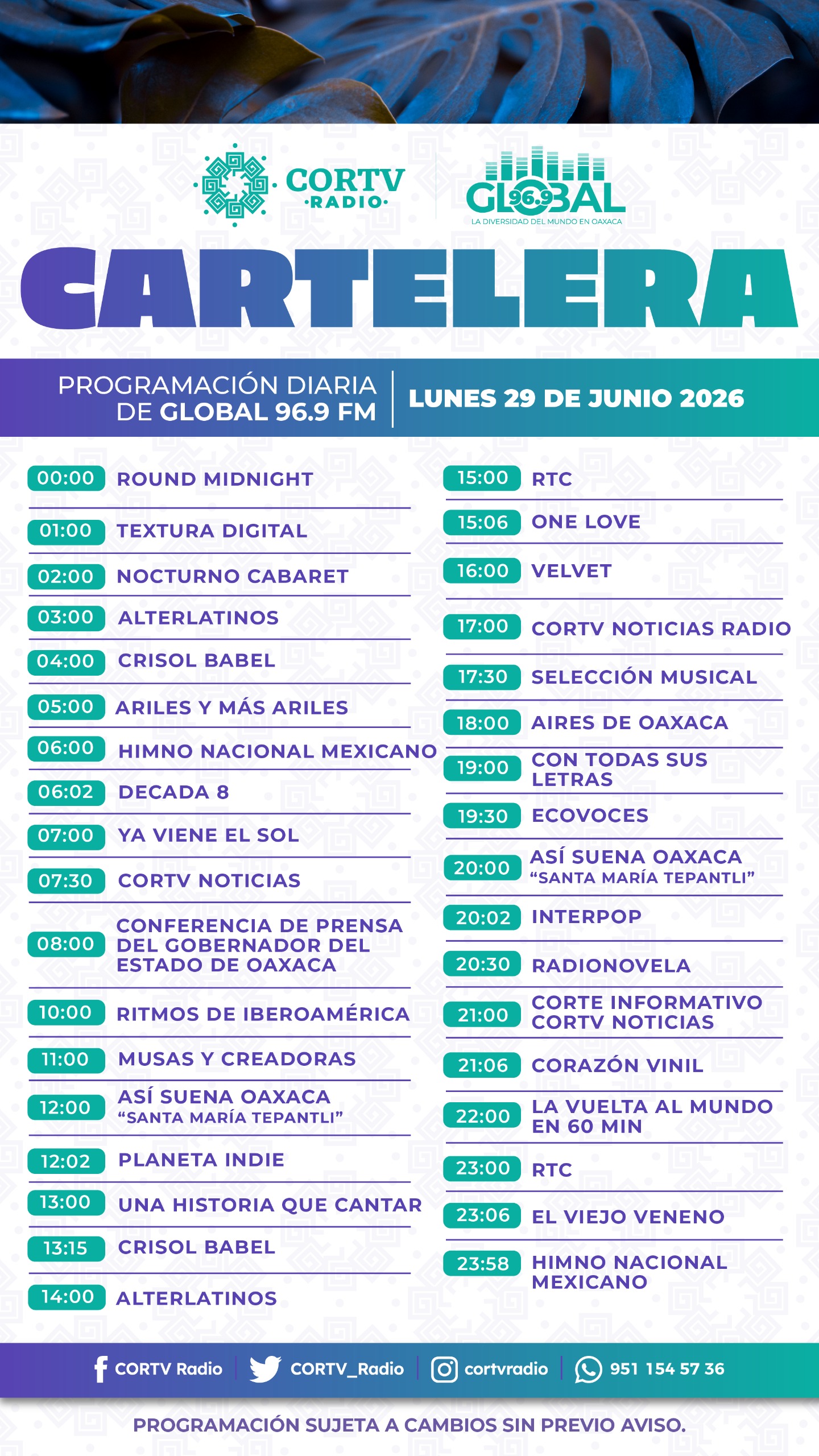 29 DE JUNIO DEL 2026