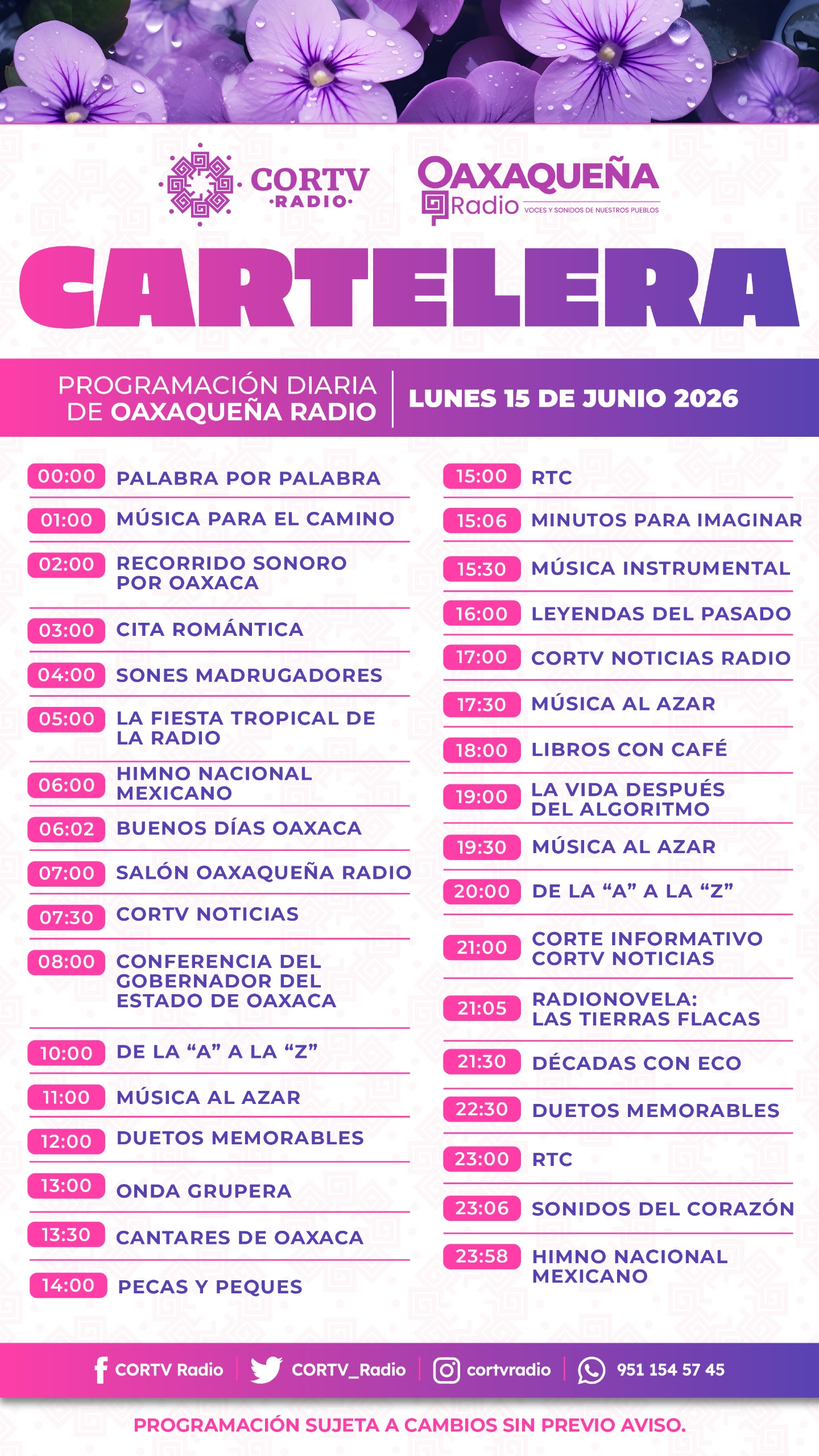 15 DE JUNIO DEL 2026