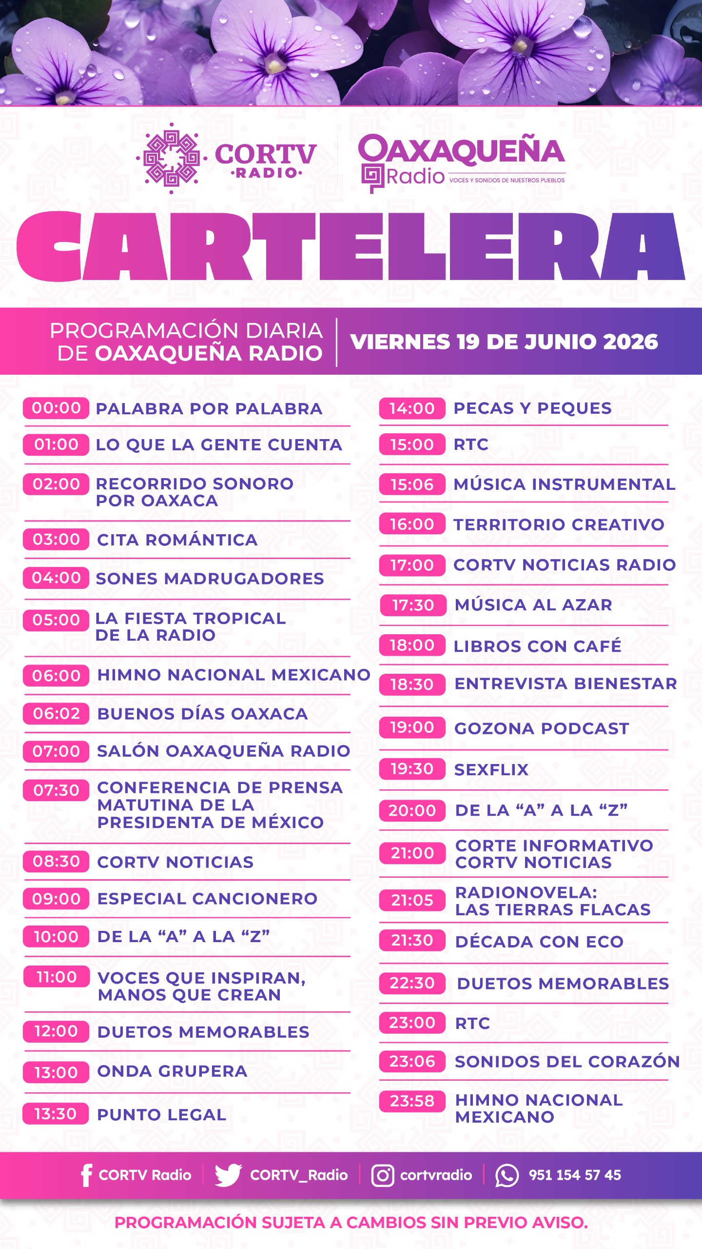 19 DE JUNIO DEL 2026