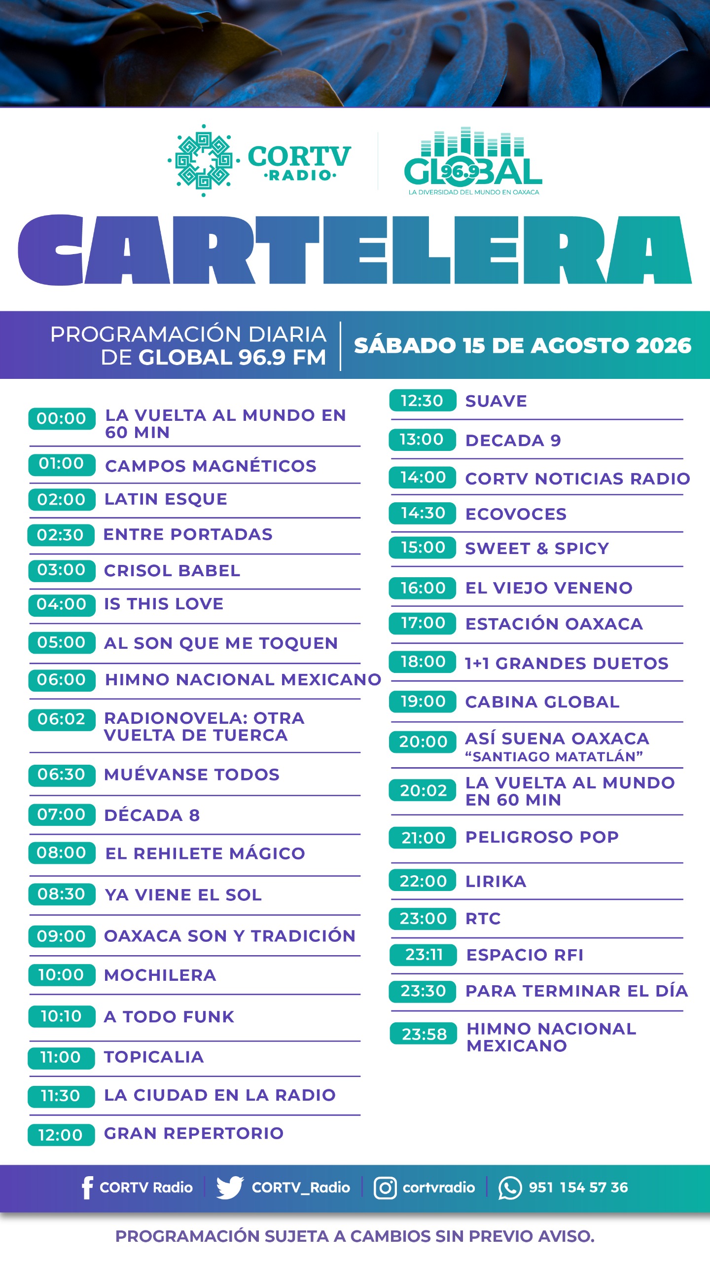 15 DE AGOSTO DEL 2026
