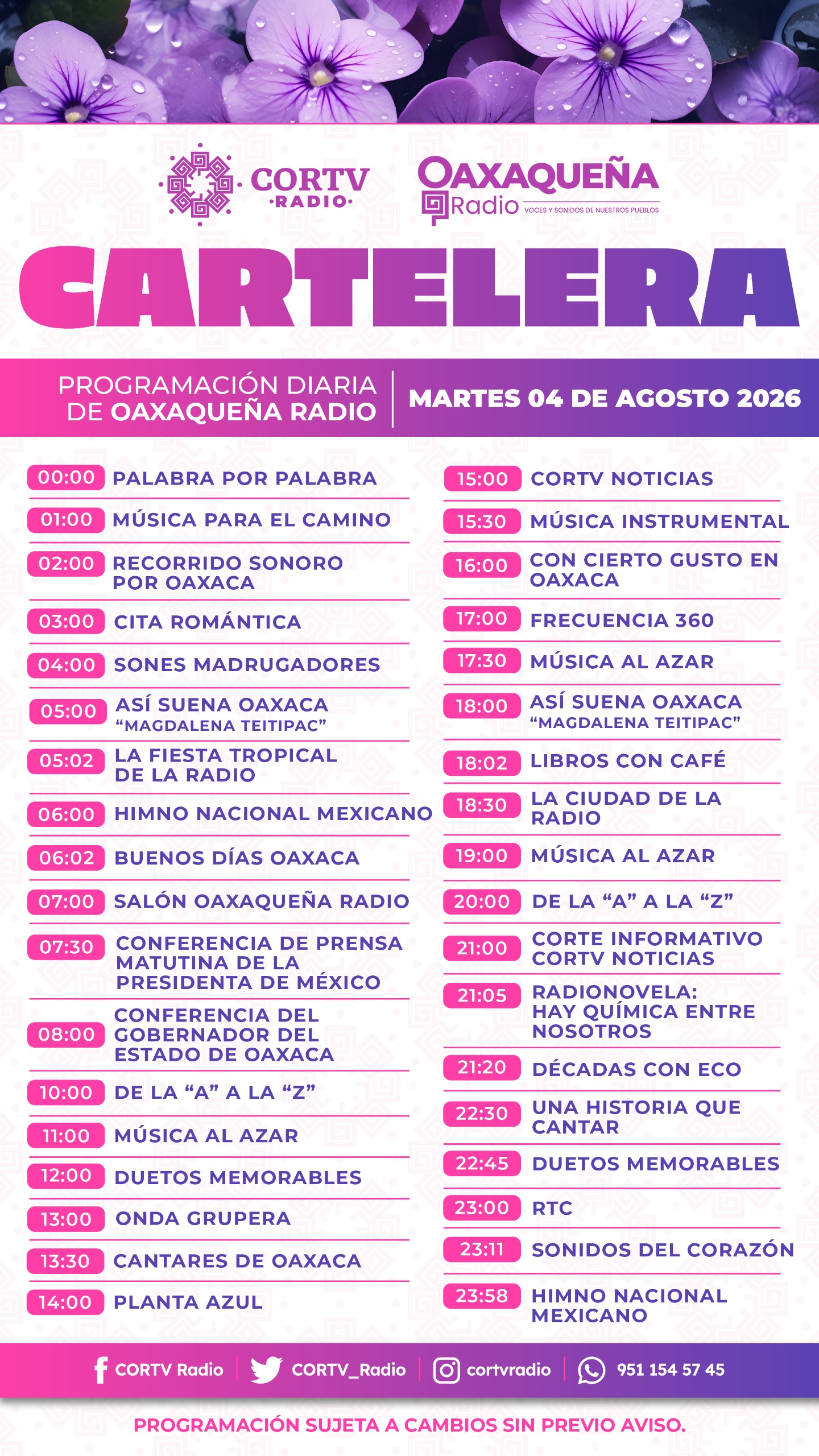 04 DE AGOSTO DEL 2026