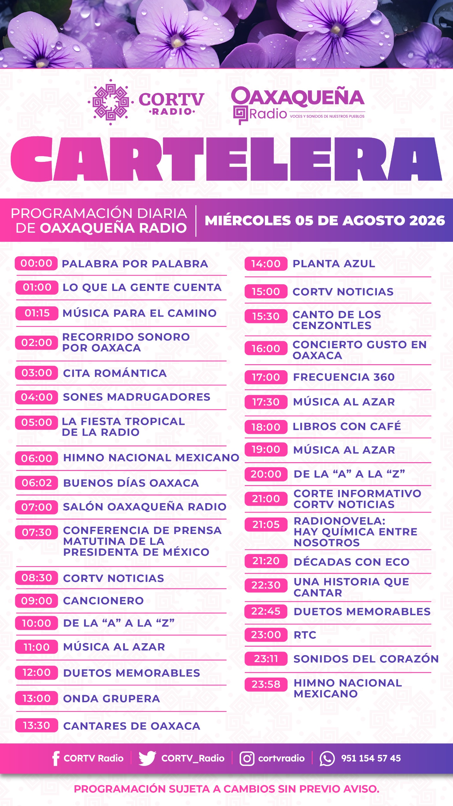 05 DE AGOSTO DEL 2026