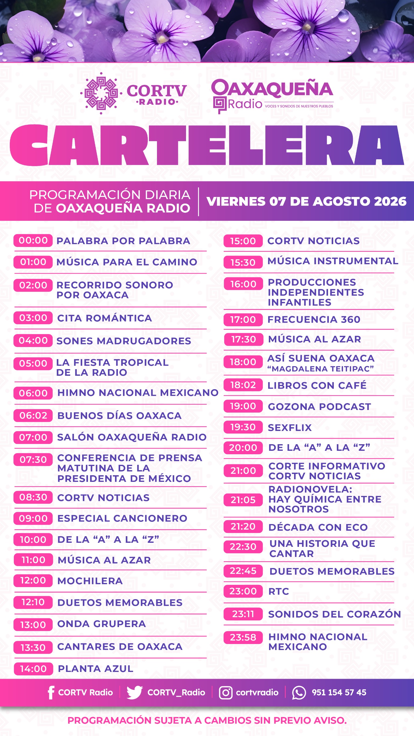 07 DE AGOSTO DEL 2026