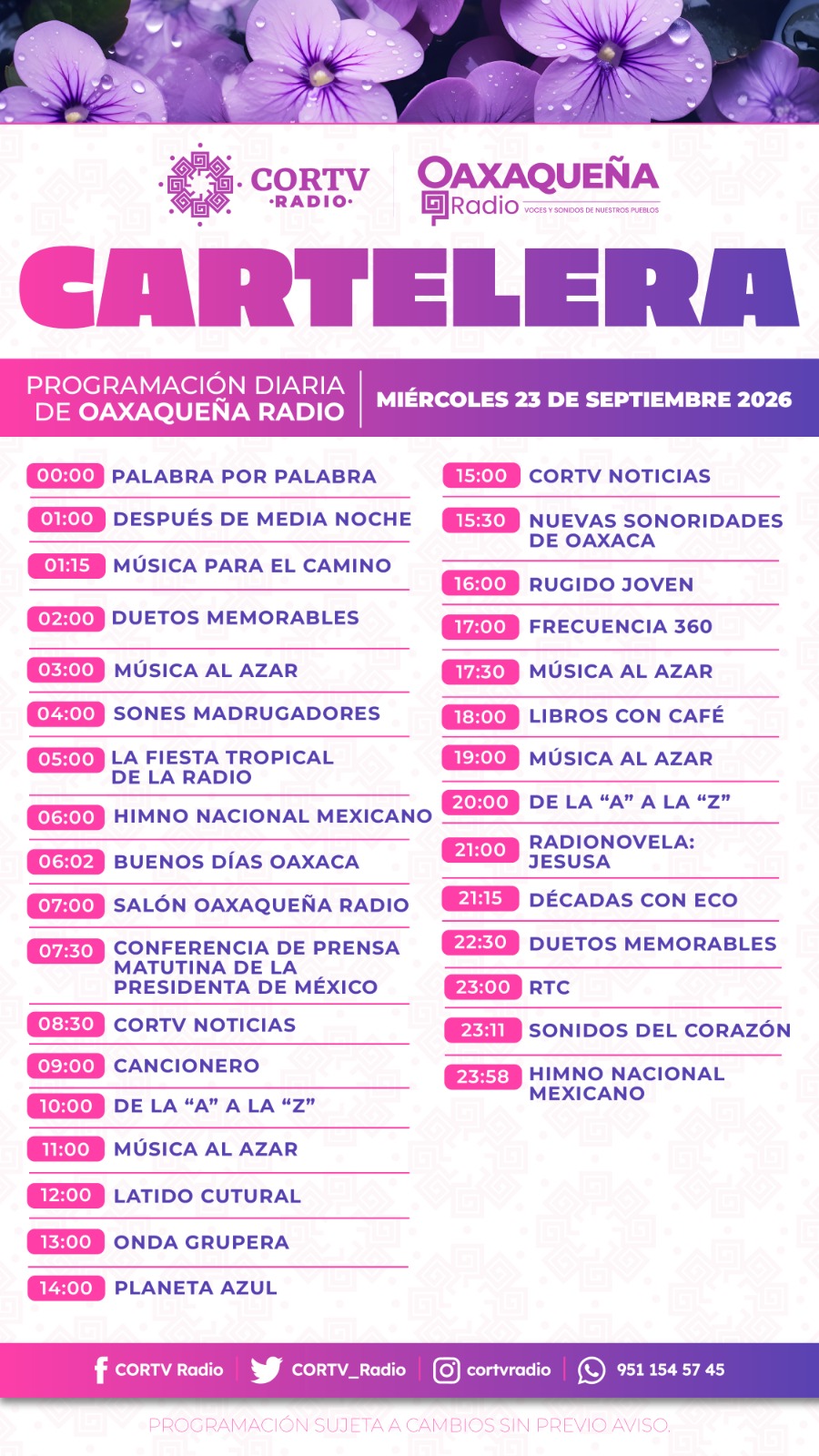 23 DE SEPTIEMBRE DEL 2026