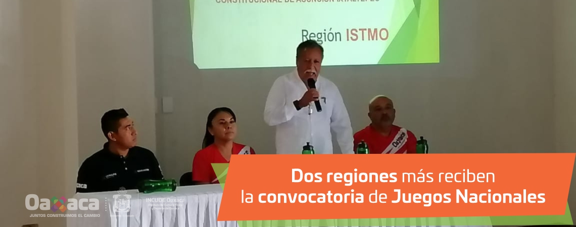 Dos regiones más reciben la convocatoria de Juegos Nacionales