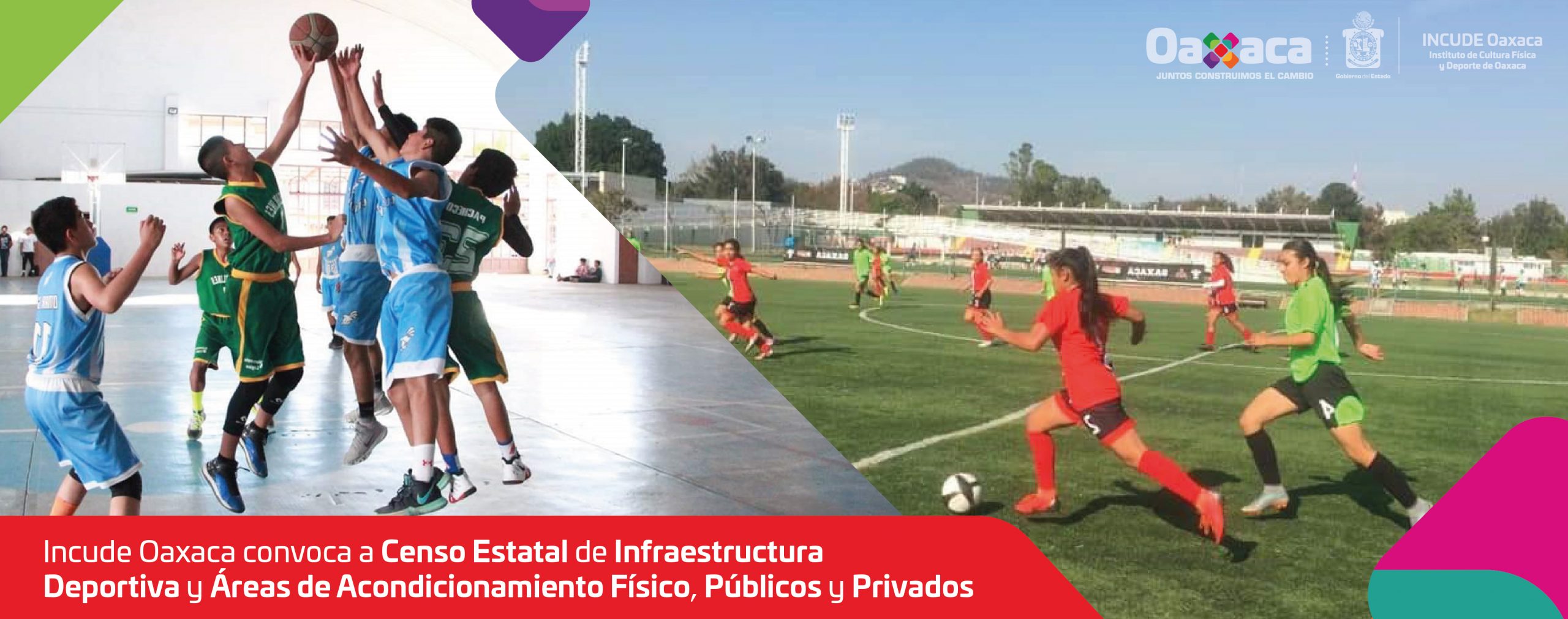 Incude Oaxaca convoca a Censo Estatal de Infraestructura Deportiva y Áreas de Acondicionamiento Físico, Públicos y Privados