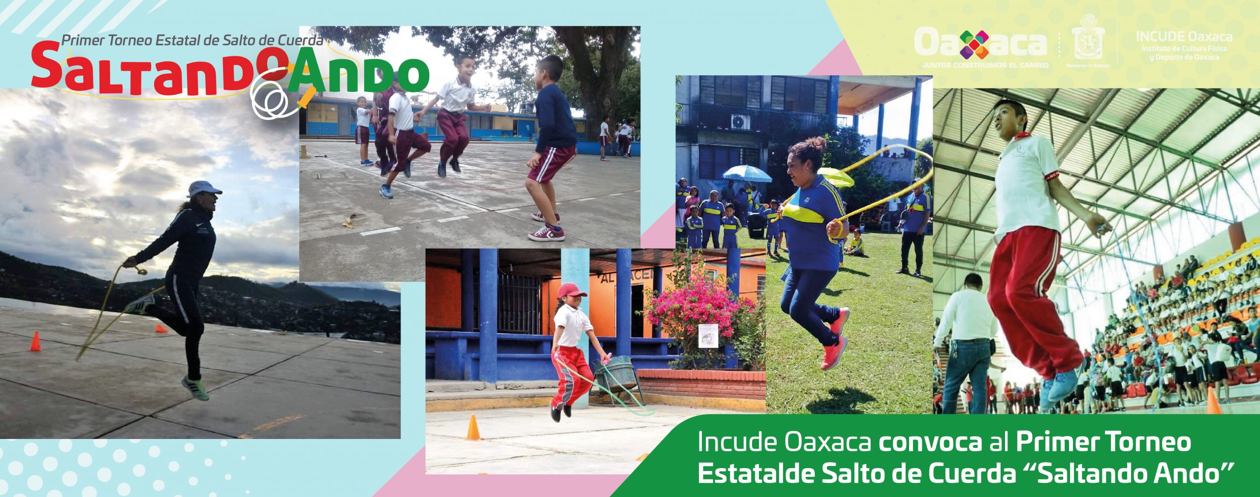 Incude Oaxaca convoca al Primer Torneo Estatal de Salto de Cuerda “Saltando Ando”