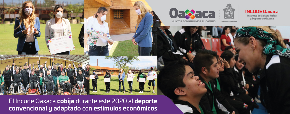 El Incude Oaxaca cobija durante este 2020 al deporte convencional y adaptado con estímulos económicos