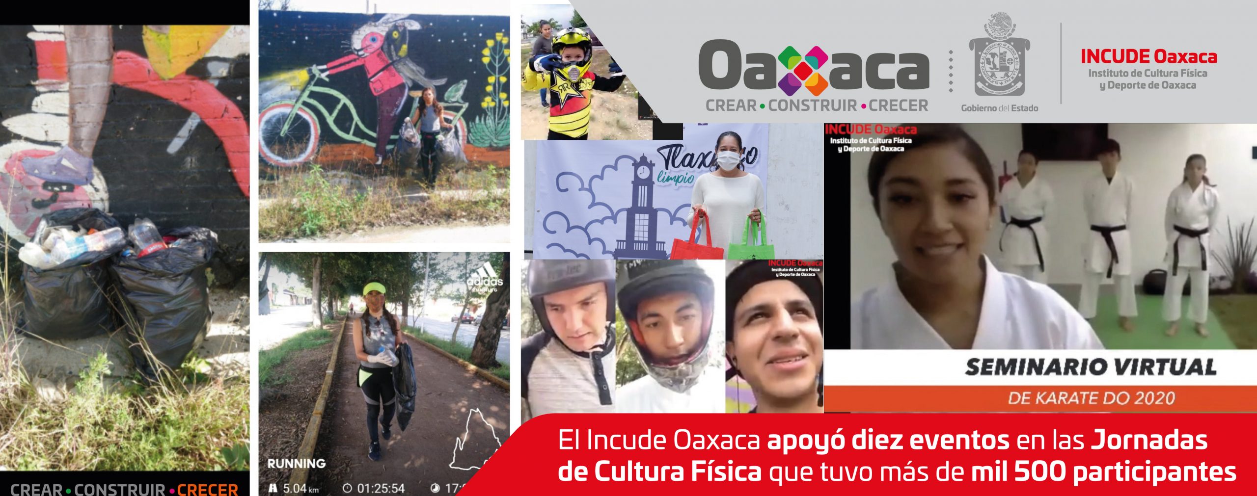 El Incude Oaxaca apoyó diez eventos en las Jornadas de Cultura Física que tuvo más de mil 500 participantes