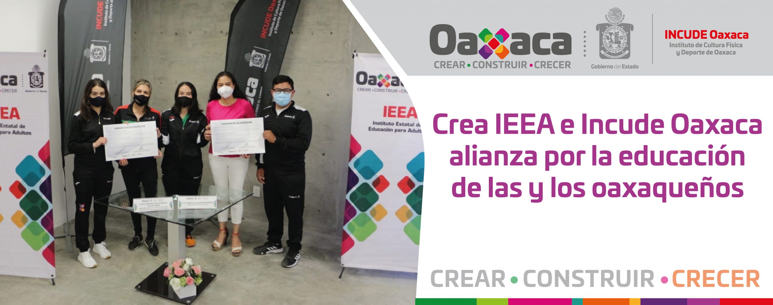 Crea IEEA e Incude Oaxaca alianza por la educación de las y los oaxaqueños