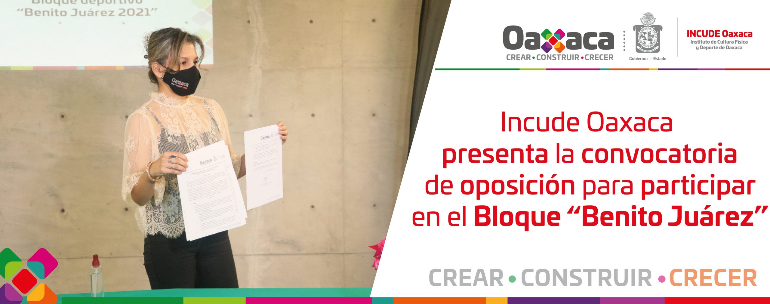 Incude Oaxaca presenta la convocatoria de oposición para participar en el Bloque “Benito Juárez”