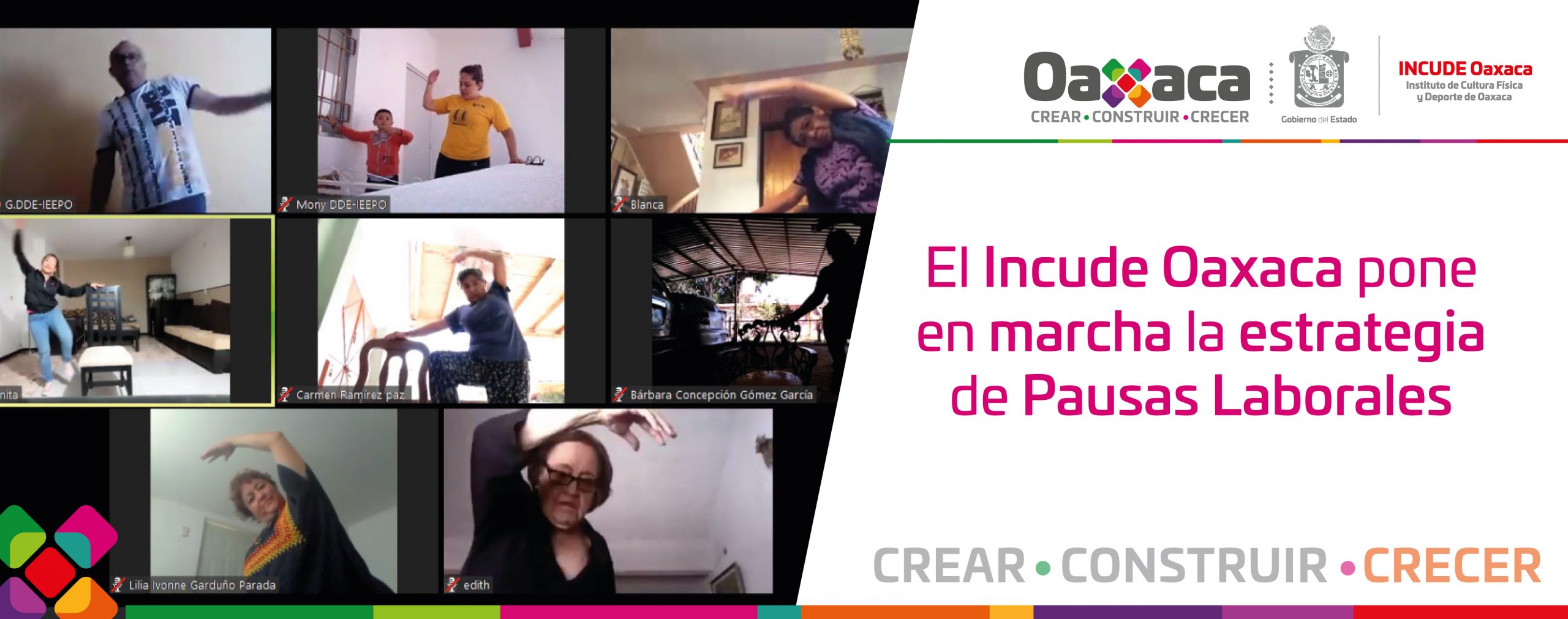 El Incude Oaxaca pone en marcha la estrategia de Pausas Laborales