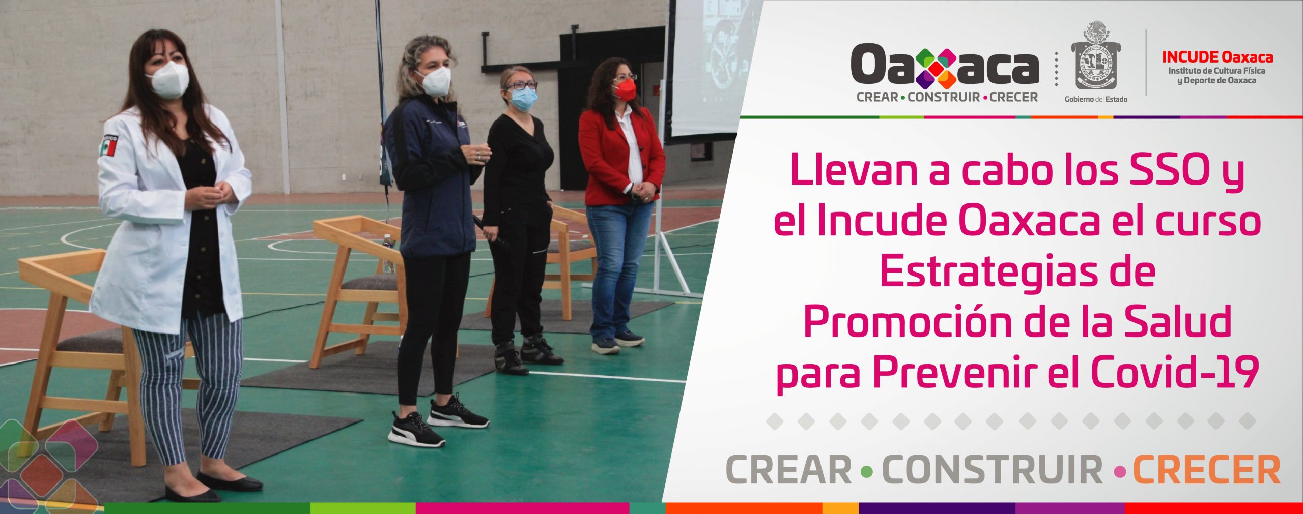 Llevan a cabo los SSO y el Incude Oaxaca el curso «Estrategias de Promoción de la Salud para Prevenir el COVID-19»