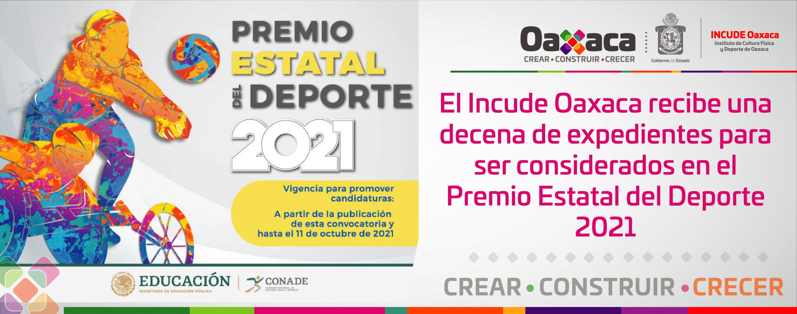 El Incude Oaxaca recibe una decena de expedientes para ser considerados en el Premio Estatal del Deporte 2021