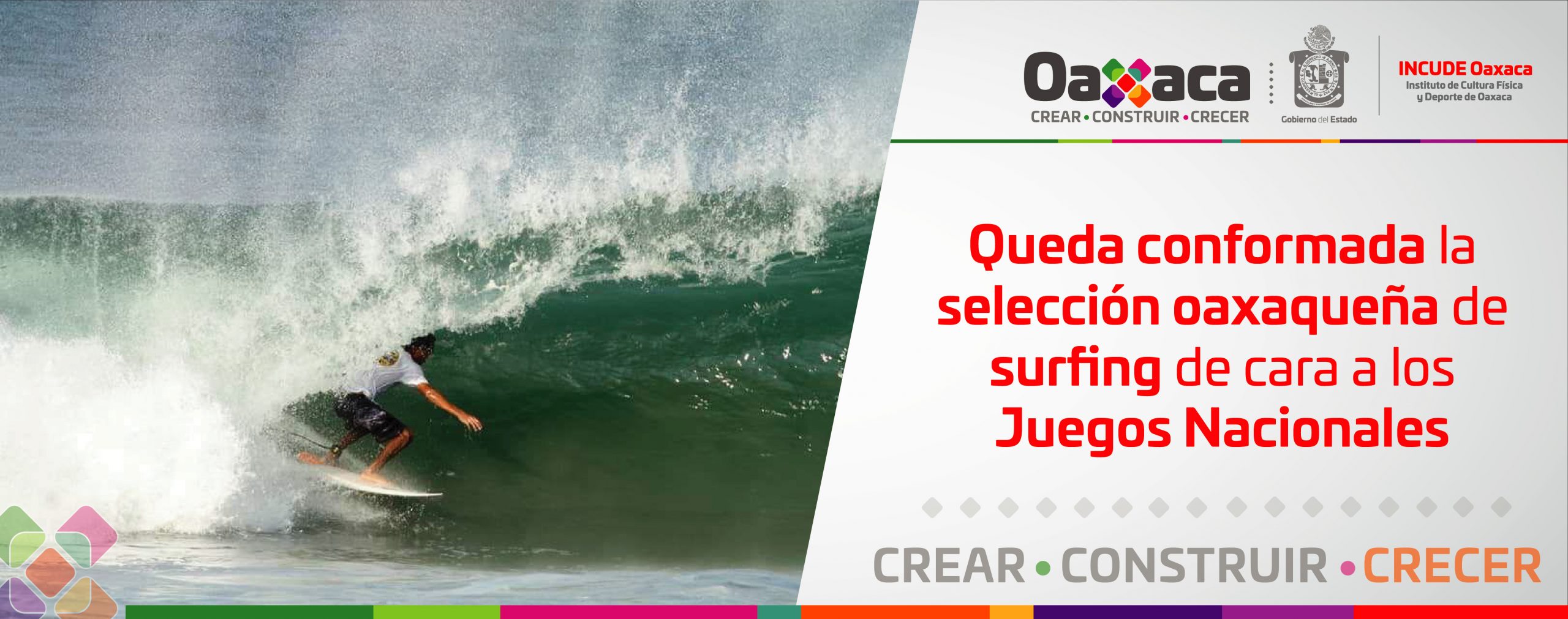Queda conformada la selección oaxaqueña de surfing de cara a los Juegos Nacionales Conade