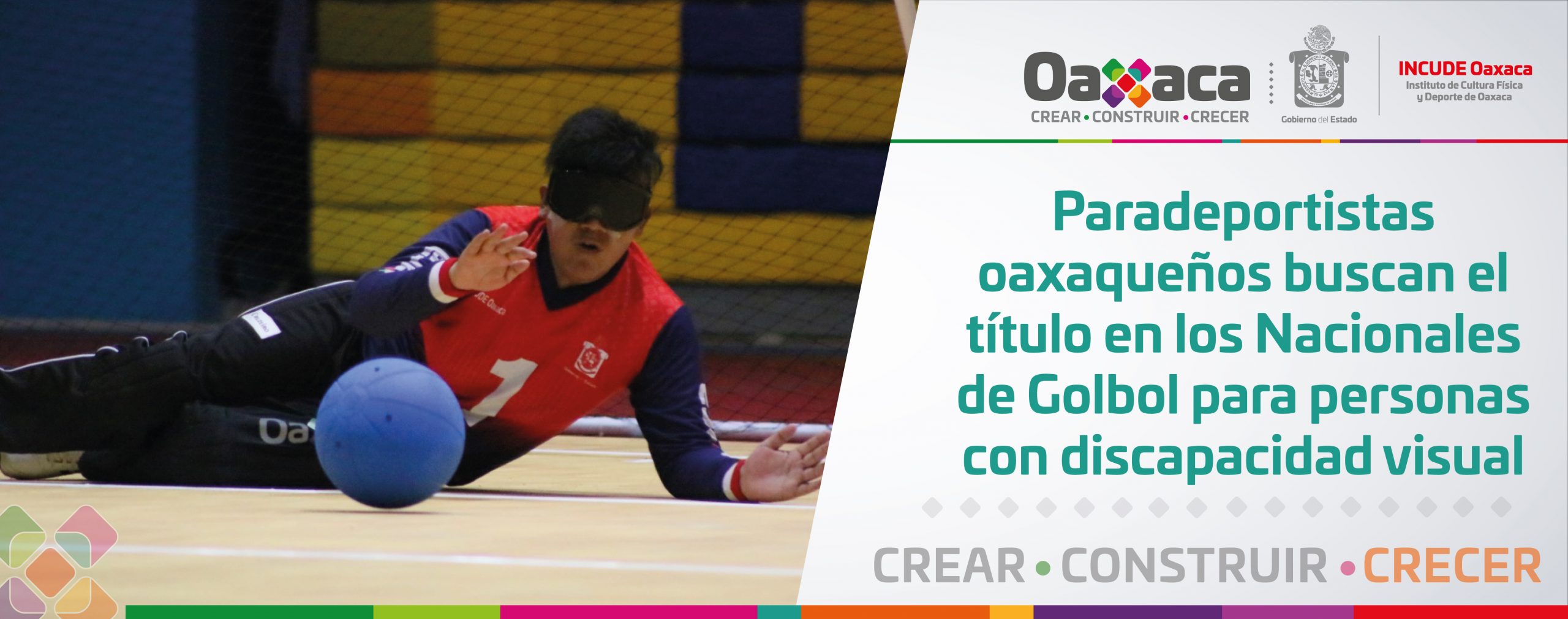 Paradeportistas oaxaqueños buscan el título en los Nacionales de Golbol para personas con discapacidad visual