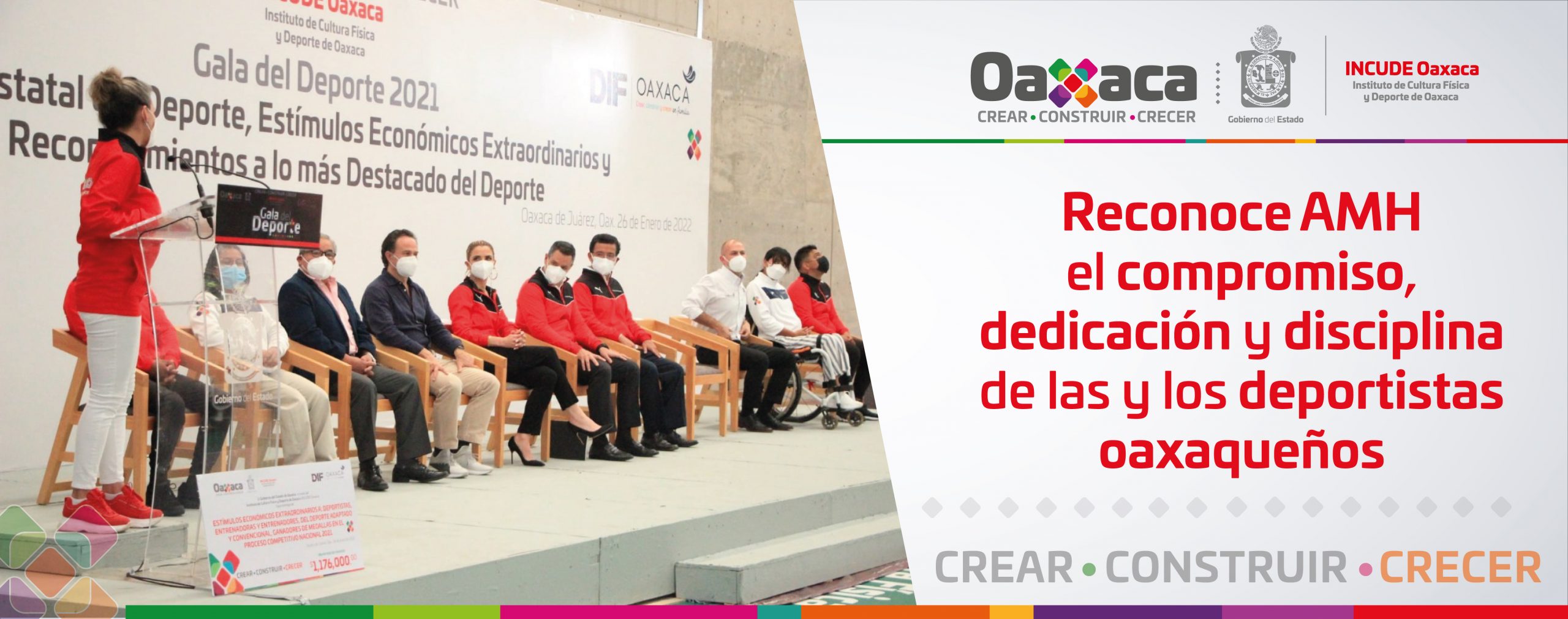 Reconoce AMH el compromiso, dedicación y disciplina de las y los deportistas oaxaqueños