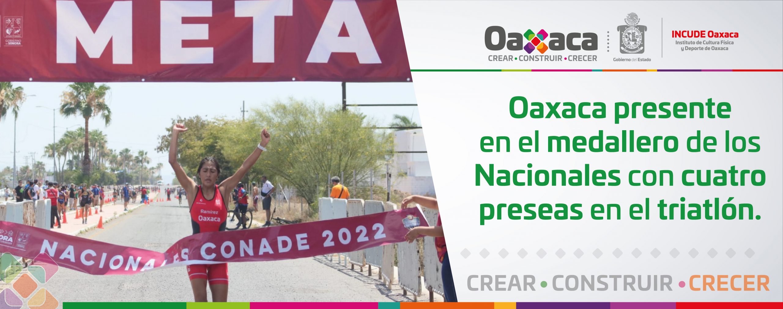 Oaxaca presente en el medallero de los Nacionales con cuatro preseas en el triatlón