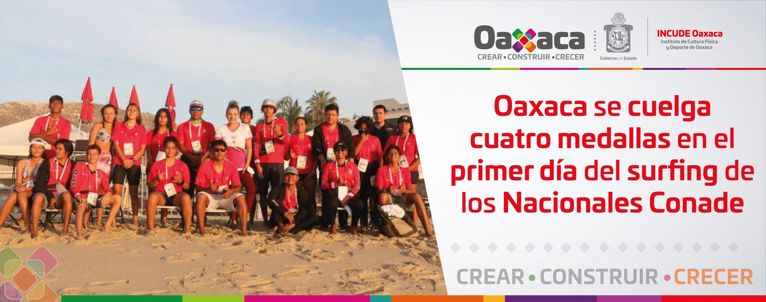 Oaxaca se cuelga cuatro medallas en el primer día del surfing de los Nacionales Conade