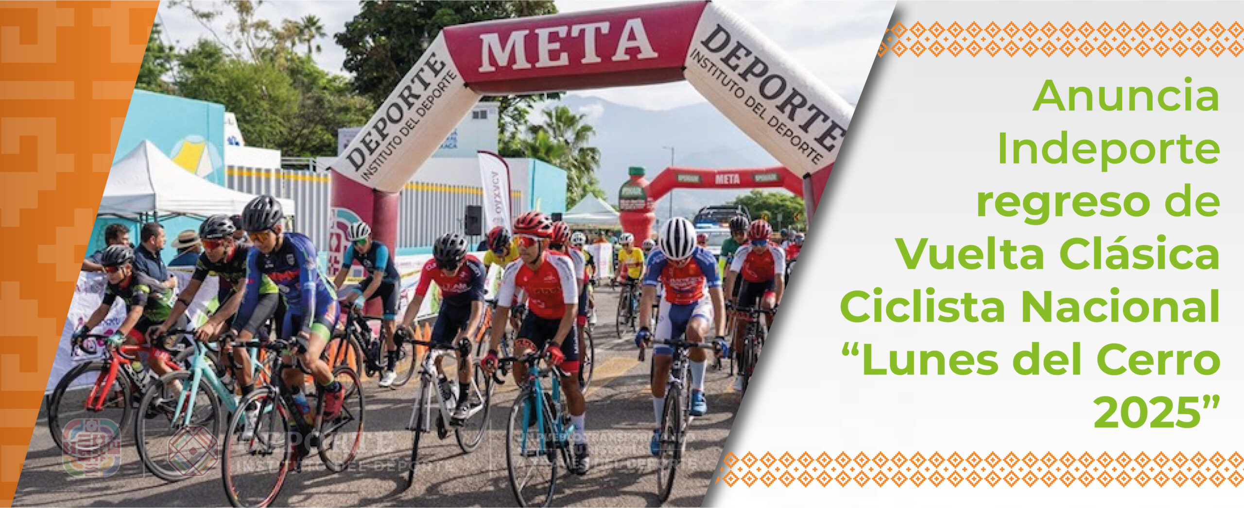 Anuncia Indeporte regreso de Vuelta Clásica Ciclista Nacional “Lunes del Cerro 2025”