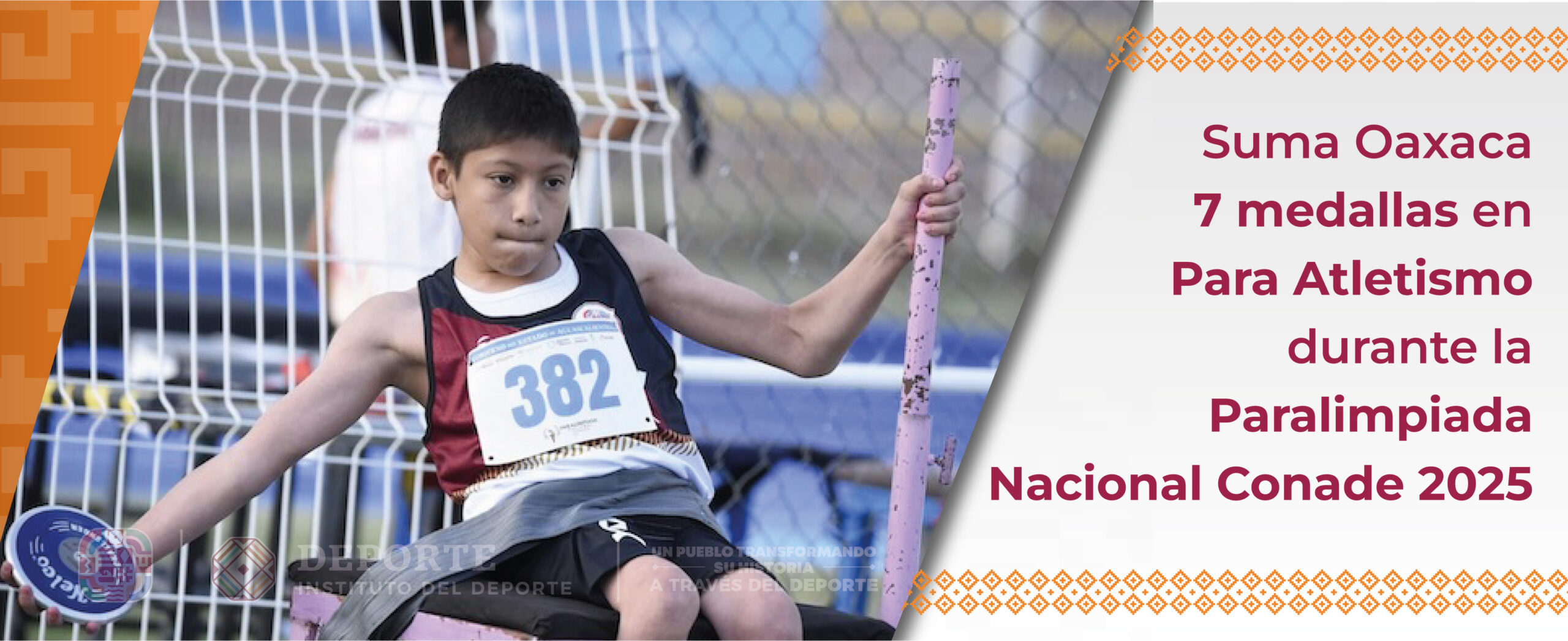 Suma Oaxaca 7 medallas en Para Atletismo durante la Paralimpiada Nacional Conade 2025