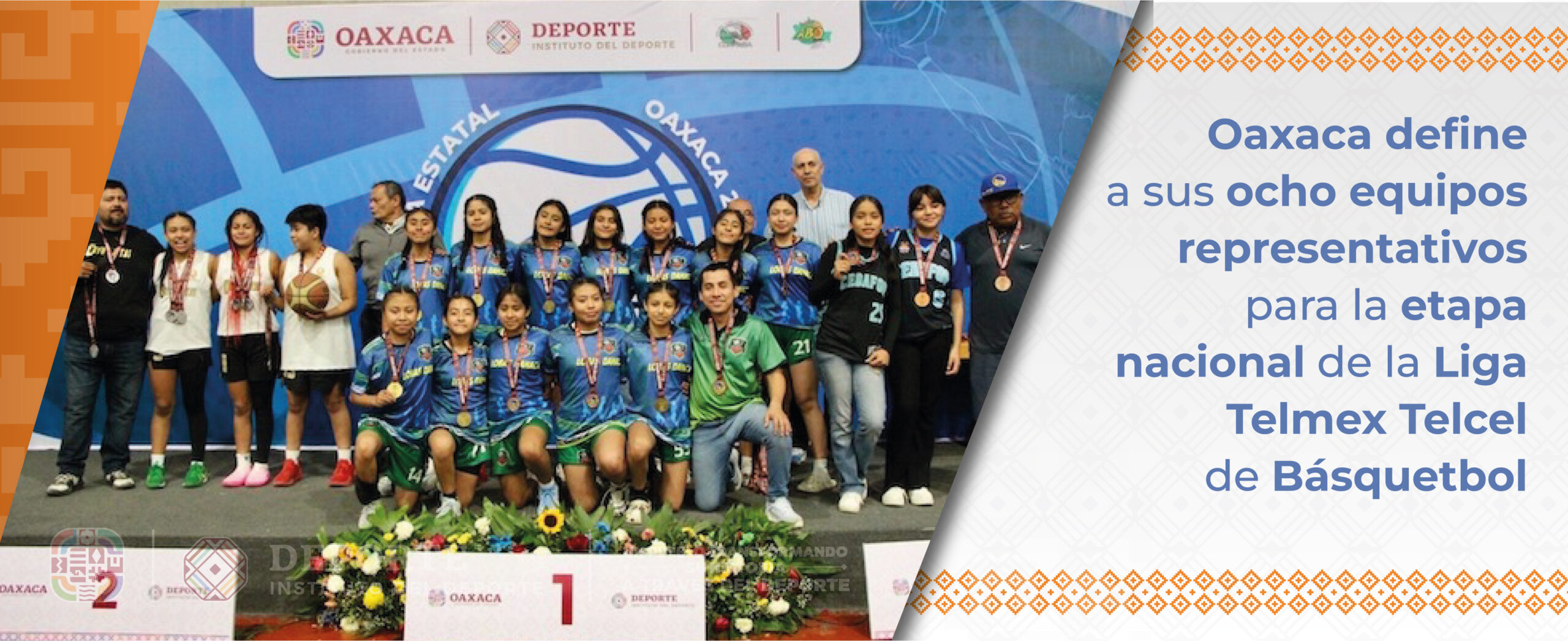 Oaxaca define a sus ocho equipos representativos para la etapa nacional de la Liga Telmex Telcel de Básquetbol