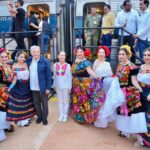 Estamos con el Presidente Andrés Manuel López Obrador y la virtual Presidenta electa Claudia Sheinbaum en Matías Romero