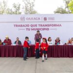 Esta tarde nos trasladamos a San Andrés Sinaxtla, donde le refrendamos a su gente que somos un gobierno de territorio y cercano a sus necesidades