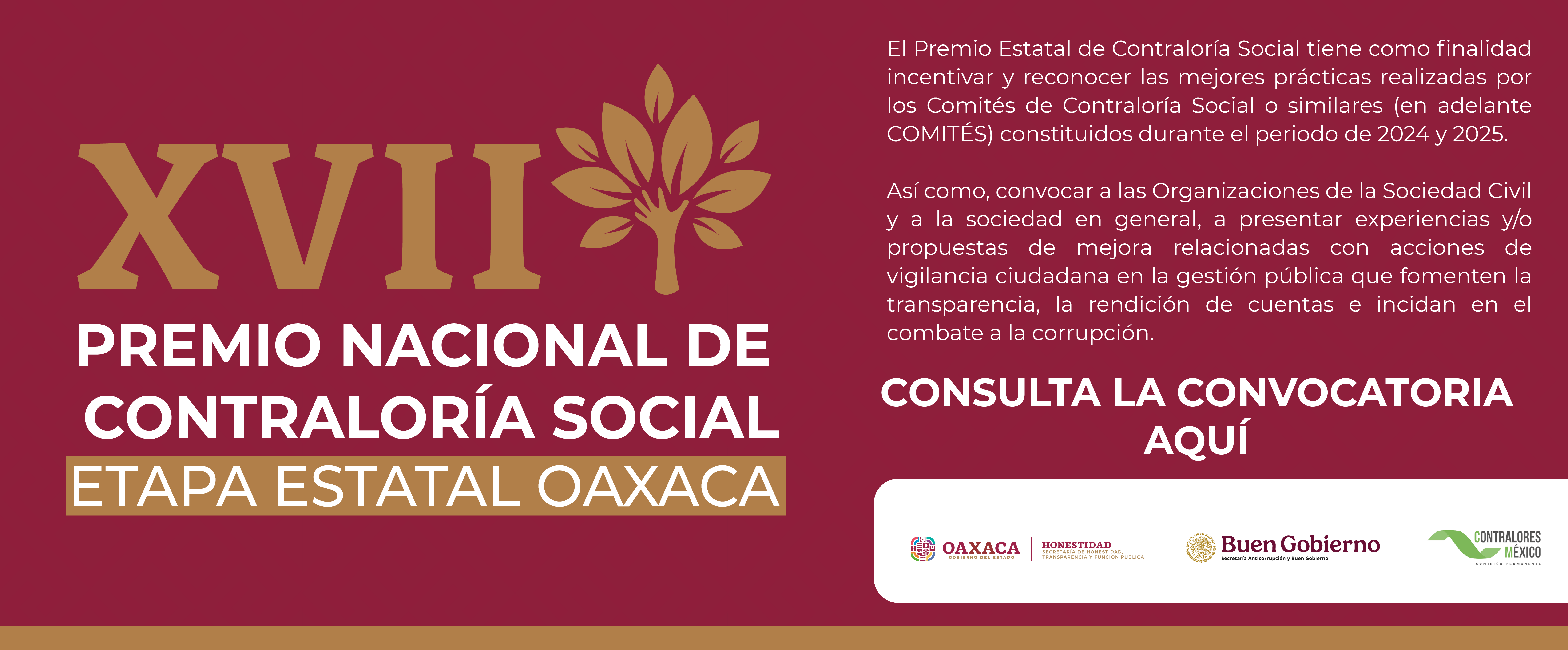 xvii premio nacional de contraloría social