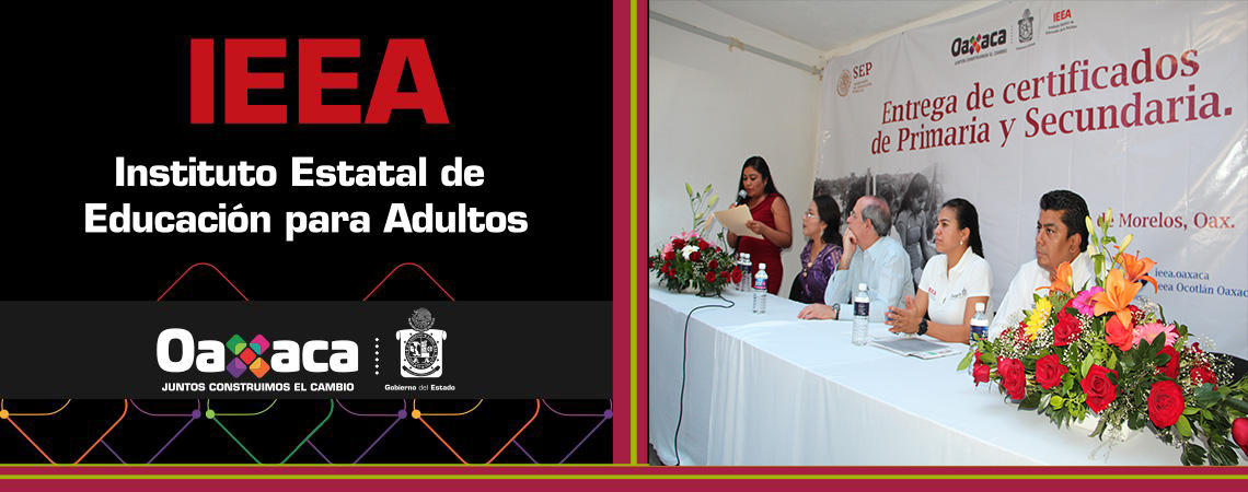 Subdirector del INEA, testigo del trabajo que realiza Miriam Liborio, para abatir rezago educativo en Oaxaca.