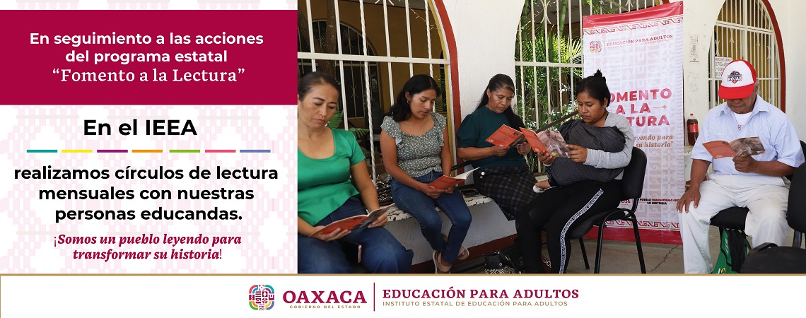 El Instituto Estatal de Educación para Adultos participa en el Fomento a la Lectura