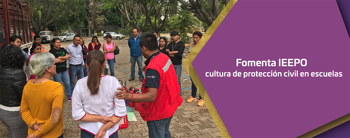 Fomenta IEEPO cultura de protección civil en escuelas