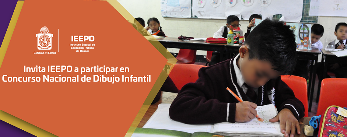 Invita IEEPO a participar en Concurso Nacional de Dibujo Infantil