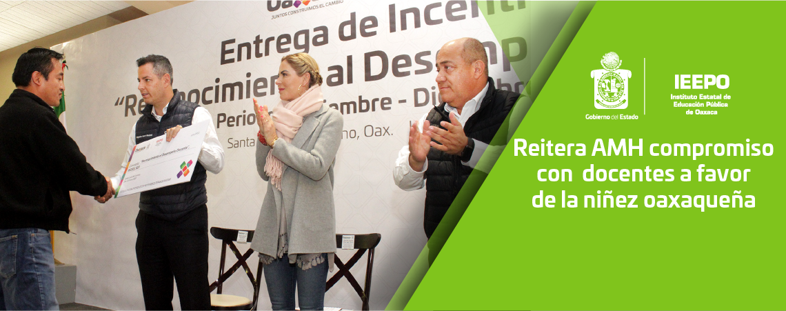 Reitera AMH compromiso con  docentes a favor de la niñez oaxaqueña
