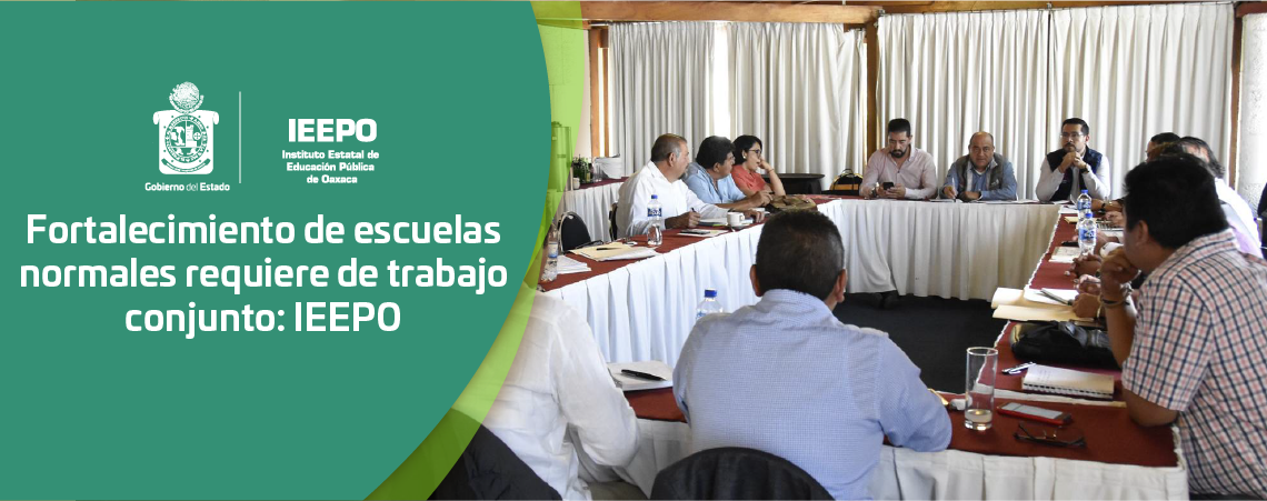 Fortalecimiento de escuelas normales requiere de trabajo conjunto: IEEPO