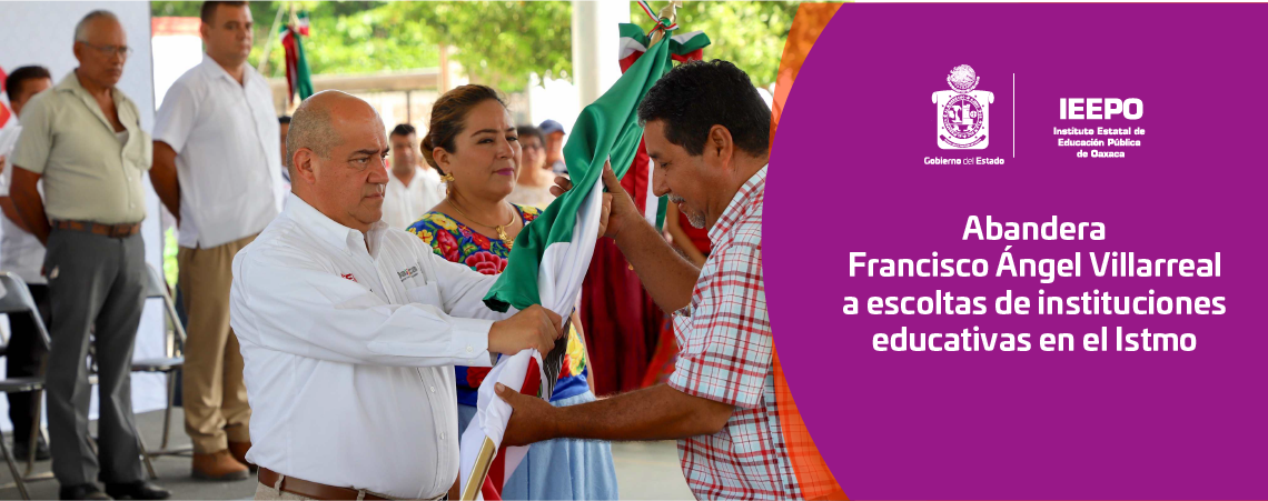 Abandera Francisco Ángel Villarreal a escoltas de instituciones educativas en el Istmo