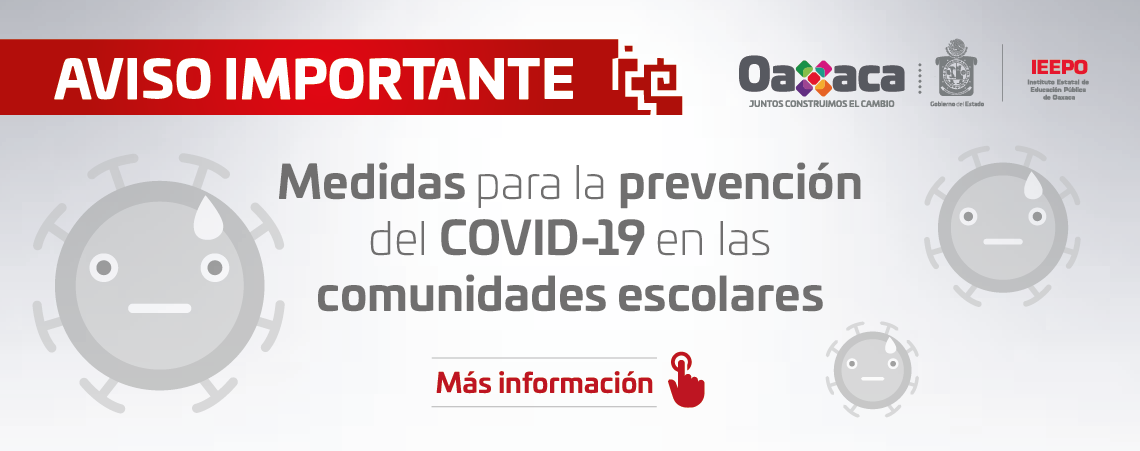 Medidas para la prevención del COVID-19 en las comunidades escolares
