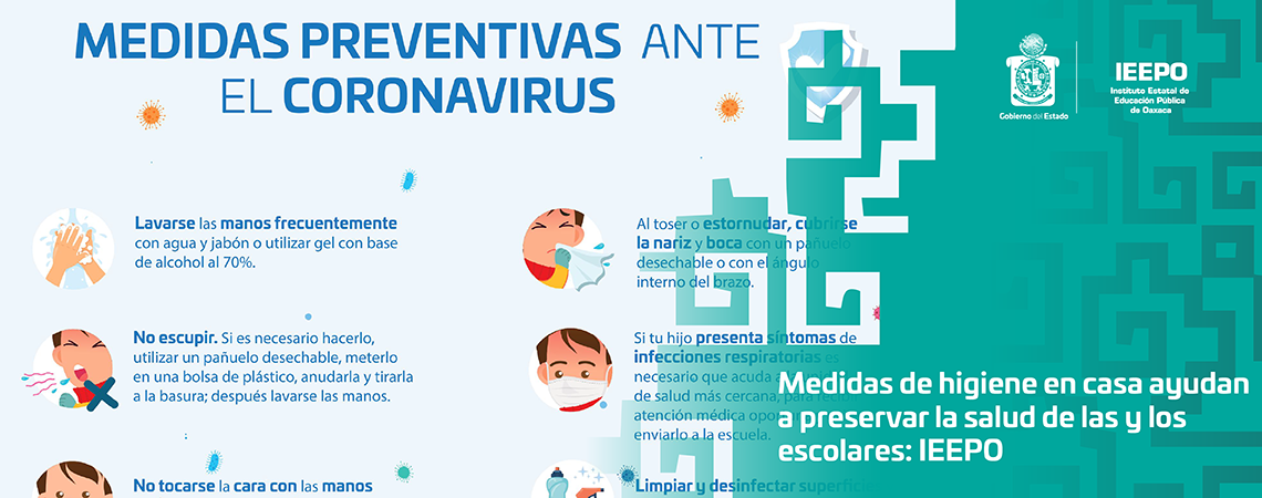 Medidas de higiene en casa ayudan a preservar la salud de las y los escolares: IEEPO