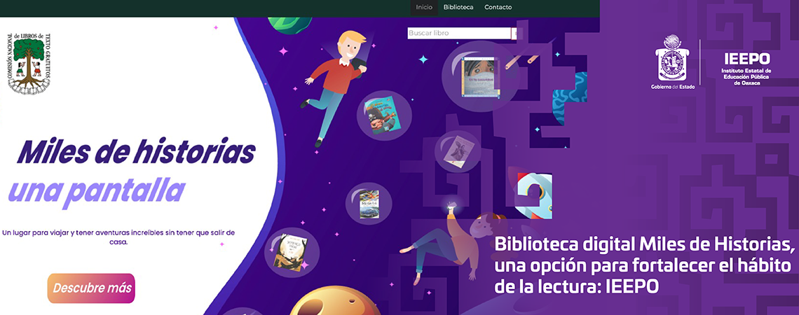 Biblioteca digital Miles de Historias, una opción para fortalecer el hábito de la lectura: IEEPO