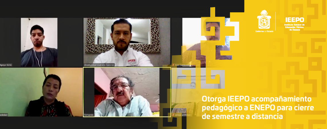 Otorga IEEPO acompañamiento pedagógico a  ENEPO para cierre de semestre a distancia
