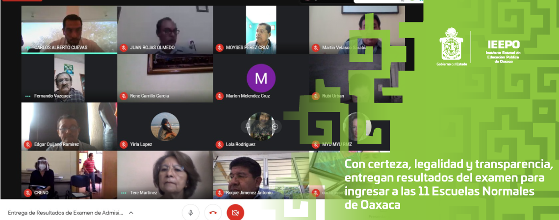Con certeza, legalidad y transparencia, entregan resultados del examen para ingresar a las 11 Escuelas Normales de Oaxaca