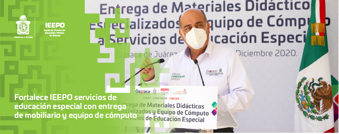 Fortalece IEEPO servicios de educación especial con entrega de mobiliario y equipo de cómputo